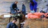 September/2012 field trip - Felipe, Bruno and Max getting ready to enter the cave