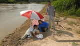 September/2015 field-trip - digging Niterói site (Tiago, Fernando and Guilherme)