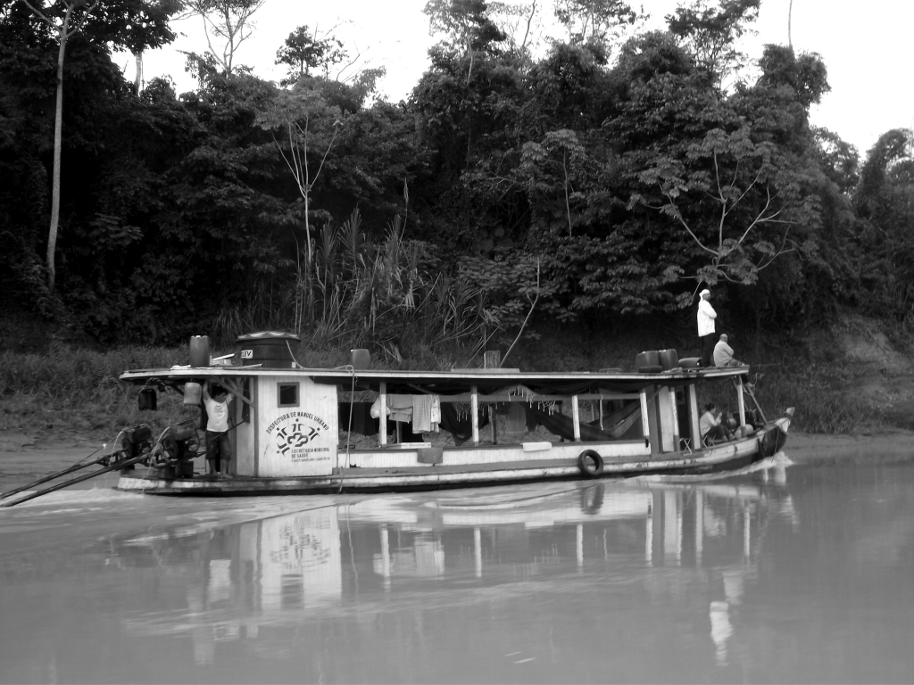 August/2013 field-trip - View of the boat, Rio Purus