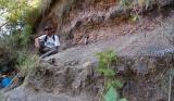 September/2007 field trip - Marco at the "tubarão" site