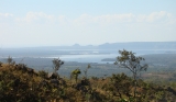 June/2011 field work - Manso reservoir as seen from Cambambe Hill, Chapada dos Guimarães -MT