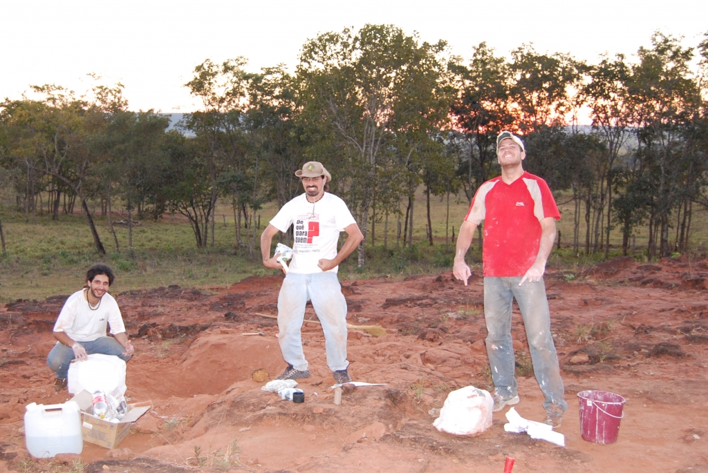 June/2008 field trip - Felipe, Marco e Estevan happy with our firts results