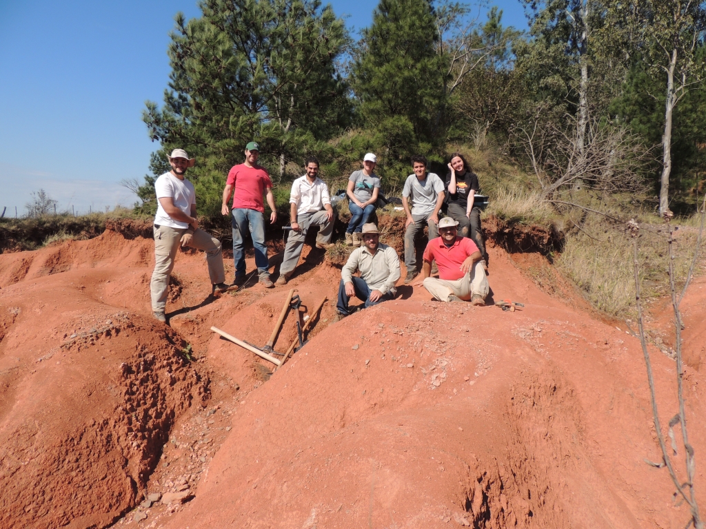 August/2014 field trip - Team at Waldsanga