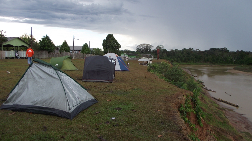 August/2014 field-trip - Camp at Foz do Breu, Juruá river, border with Peru