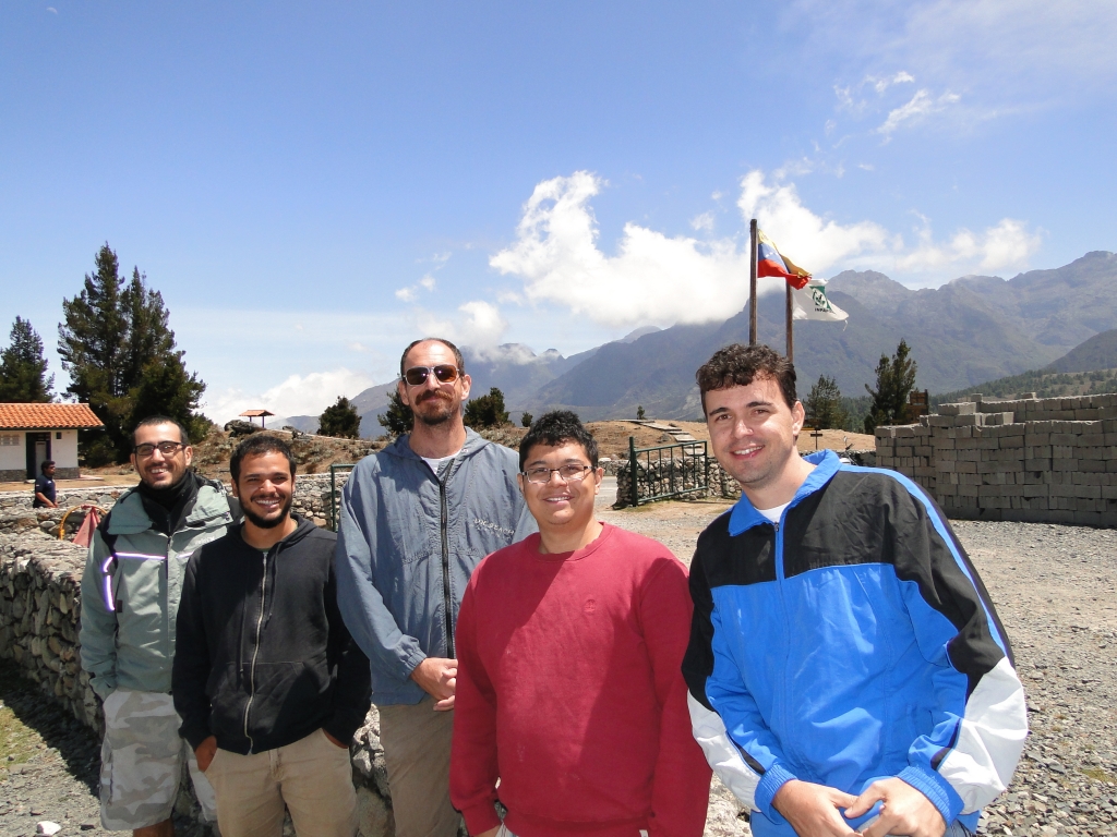 Campo Fevereirro/2014 - Simone, Gabriel, Max, Sílvio e Marcos no Parque Nacional dos Picos Nevados