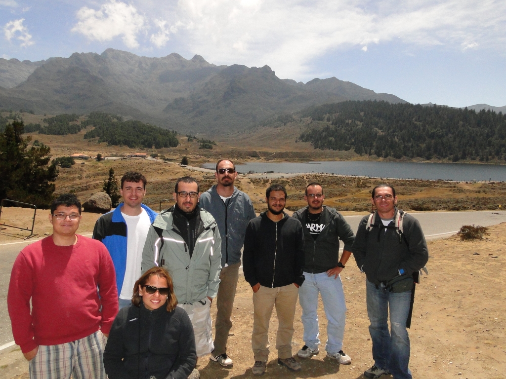 February/2014 field trip - The whole team in the Picos Nevados National Park