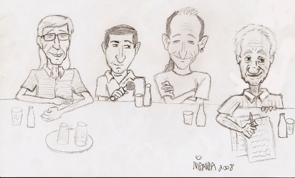 Caricaturas na "Paleo 2007" - Thomas, Willian, Max e Setembrino (2007)