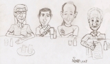 Cartoon of the "Paleo" Meeting, São Paulo - Thomas, Willian, Max and Setembrino (2007)