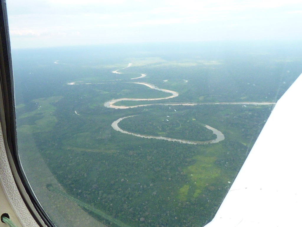 August/2014 field-trip - Juruá river from above, ox-bow lake